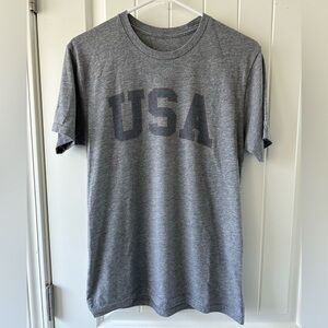 Gray USA Graphic Men's T-Shirt